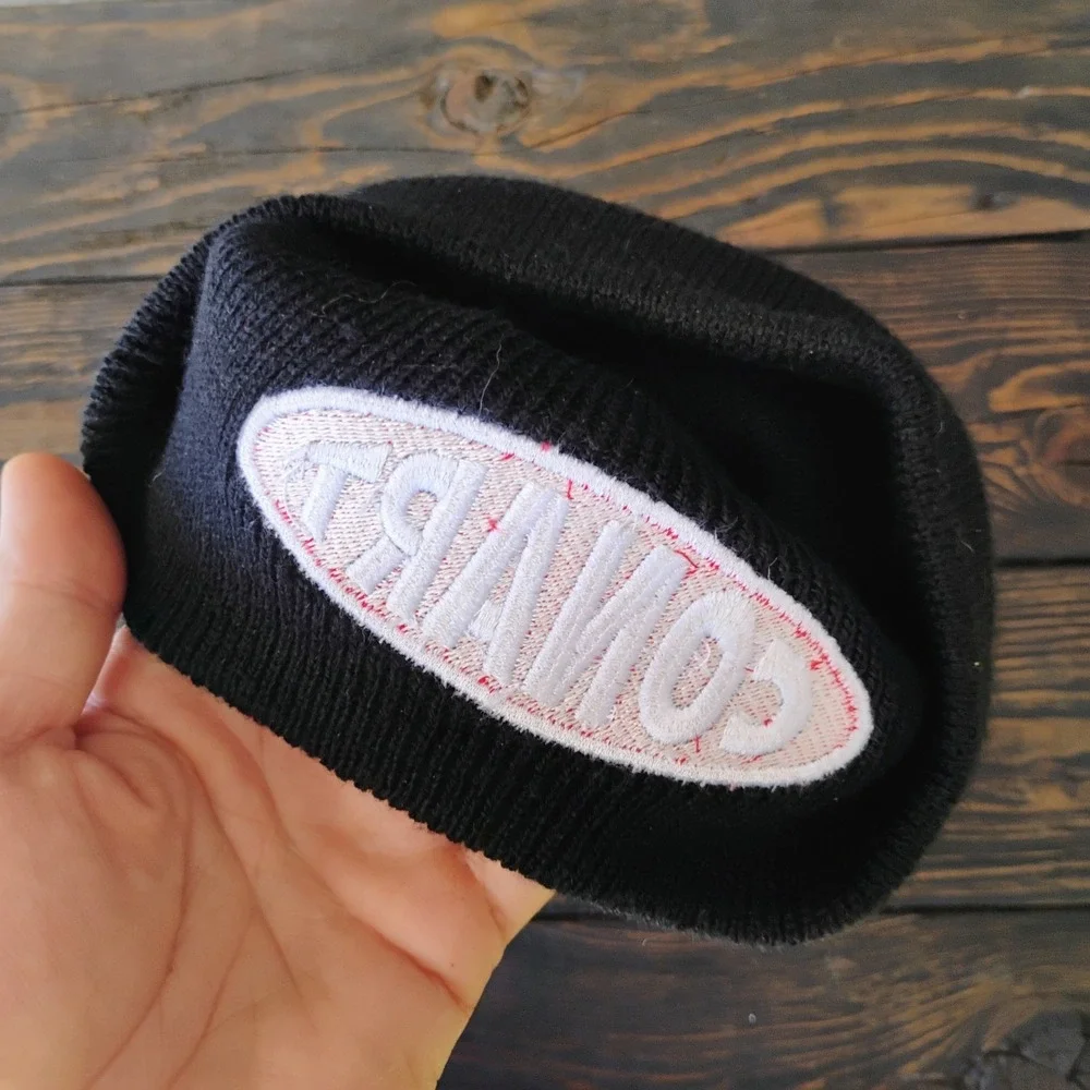CONART Beanie Logo Direct Embroidery 1990's Retro Graffiti Hat Vintage Size S